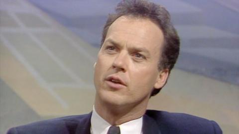 Michael Keaton in the Wogan studio