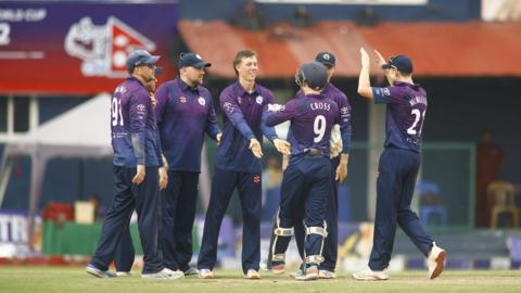 Scotland players celebrate
