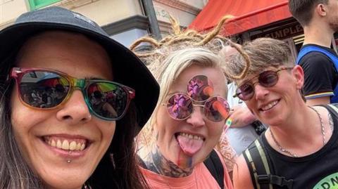 Angela Rolo, Jen Lanceley and Ellie Jones (left to right).
