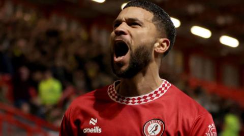 Nahki Wells celebrates scoring