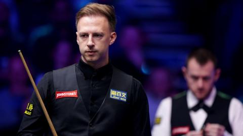Judd Trump during his match against Mark Allen