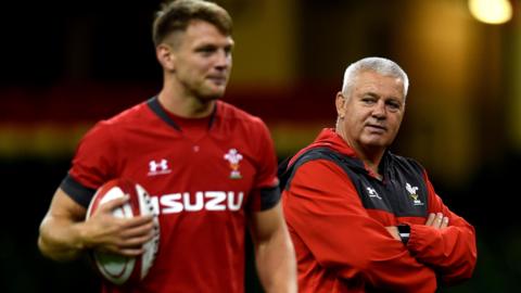 Warren Gatland and Dan Biggar on Wales duty