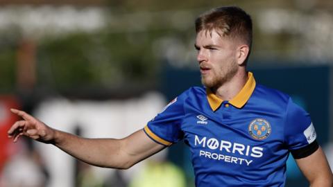 Shrewsbury Town striker Kieran Phillips