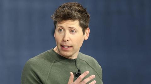 OpenAi chief executive Sam Altman speaking during the New York Times annual DealBook summit in December 2024.