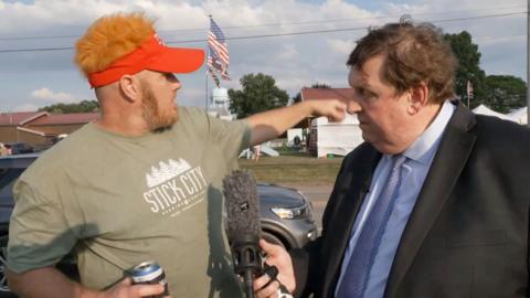 ˿'s Gary O'Donoghue with eyewitness to Trump shooter