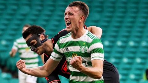 David Turnbull celebrates his first goal