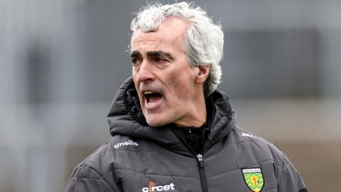 Jim McGuinness watched his Donegal side draw in Armagh