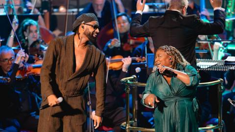 Two singers at the Proms