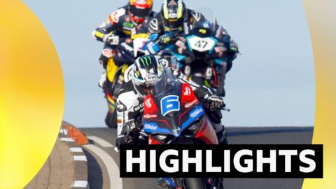 Michael Dunlop wins the Supersport race