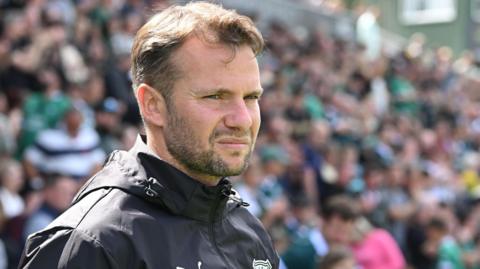 Plymouth Argyle manager Tom Cleverley 