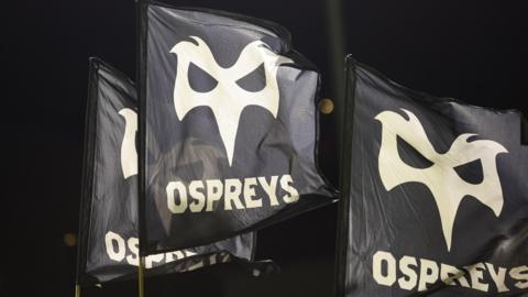 Ospreys flags waving