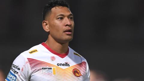 Israel Folau in action for Catalans Dragons