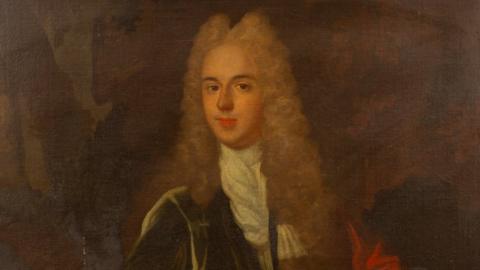 A centuries-old oil painting of Sir William Estcourt.