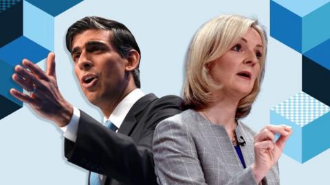 Rishi Sunak and Liz Truss