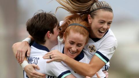 Kirsty McGuinness, Rachel Furness and Simone Magill