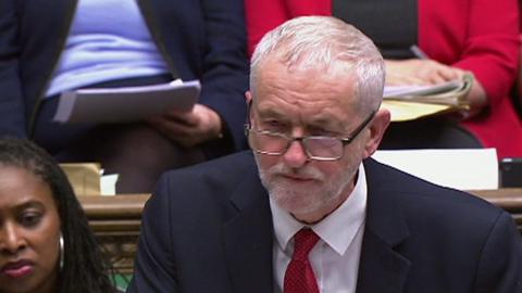 Jeremy Corbyn in House of Commons