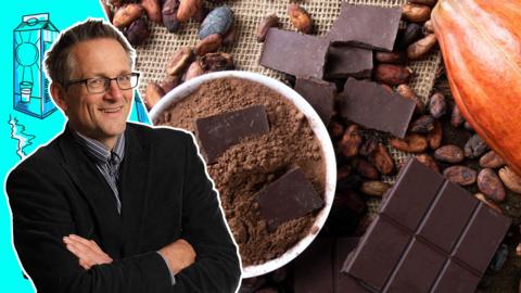 Dr Michael Mosley and chocolate