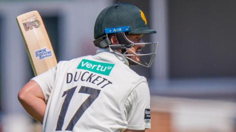 Ben Duckett batting