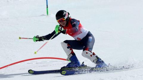 Menna Fitzpatrick won slalom gold at the 2018 Winter Paralympics