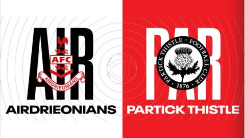 Airdrieonians and Partick Thistle badges