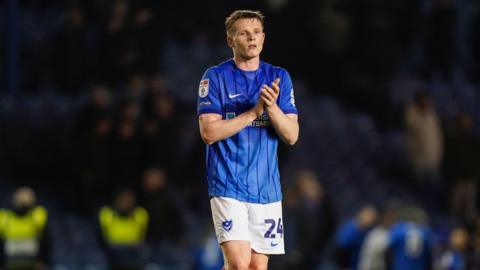 Portsmouth's Terry Devlin during their Championship match against Sheffield Wednesday at Fratton Park