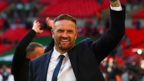 Ian Evatt at Wembley