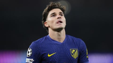 Atletico Madrid striker Julian Alvarez