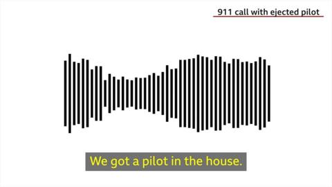 Graphic of 911 audio call