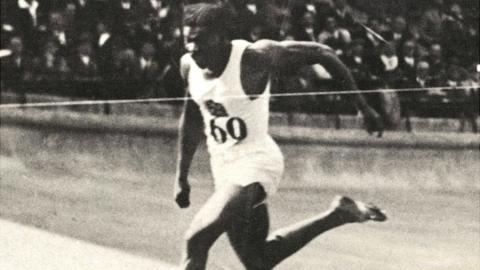 Jack London in the 100m semi-final in 1928