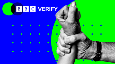 A fist gripping and restraining a wrist
