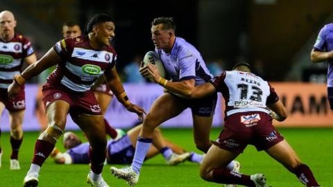 Hull KR full back Jack Broadbent carries the ball in Robins victory