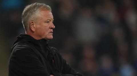 A close-up of Sheffield United boss Chris Wilder