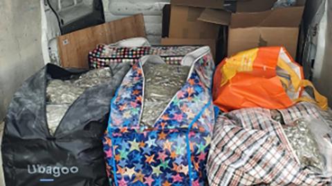 Bags of suspected drugs in van