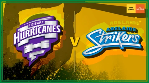 Hobart Hurricanes v Adelaide Strikers badge graphic
