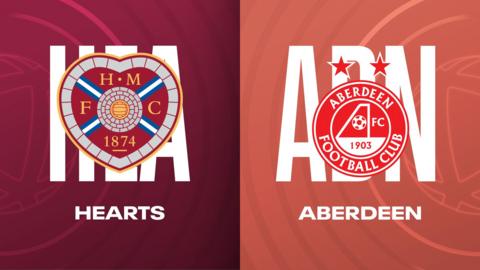 Hearts and Aberdeen badges