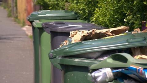 Green bins in Kirklees