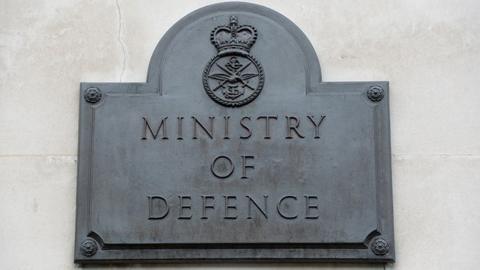 Ministry of Defence external sign
