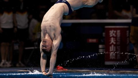 Jack Laugher in action