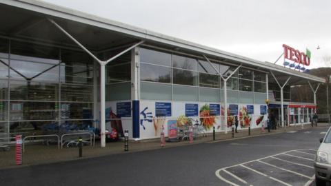 The Tesco store in Pontypool