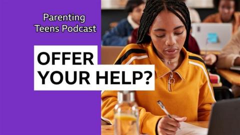 Girl taking exam - Bitesize Parenting Teens podcast