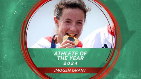 Imogen Grant athlete of the year logo