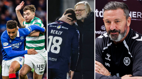 Max Aarons, James Forrest, Charlie Reilly, Steven Pressley and Derek McInnes