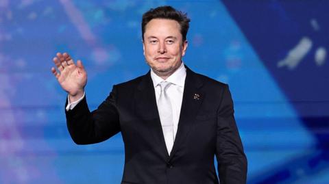 Tesla CEO Elon Musk attends the Saudi-U.S. Investment Forum, in Riyadh, Saudi Arabia, 13 May, 2025. 