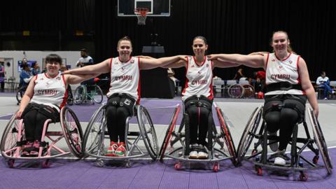 Team Wales athletes Anastasia Blease, Chloe Morgan, Libi Phillips, Molly Lander.