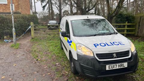 Police at Oakwood Pond in Harlow