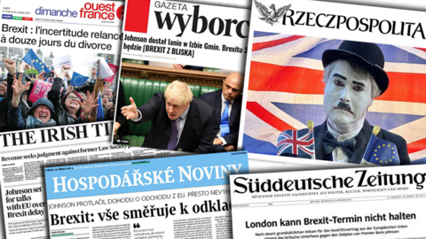 European newspaper headlines on Brexit