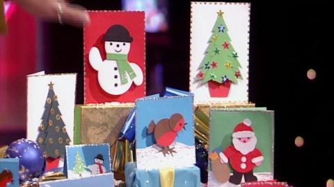 Handmade Christmas cards.