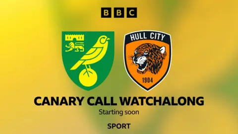 Norwich City crest and Hull badge