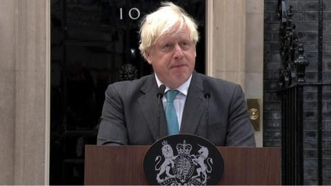 Araith olaf Boris Johnson fel Prif Weinidog y DU yn Downing Street ben bore Mawrth