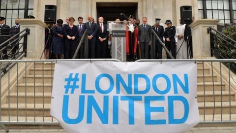 Silence outside Islington Town Hall